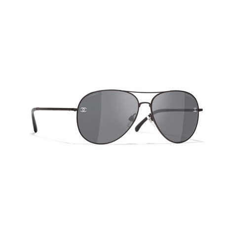 chanel aviator sunglasses purple|CHANEL 4189TQ Aviator Titanium & Calfskin Sunglasses.